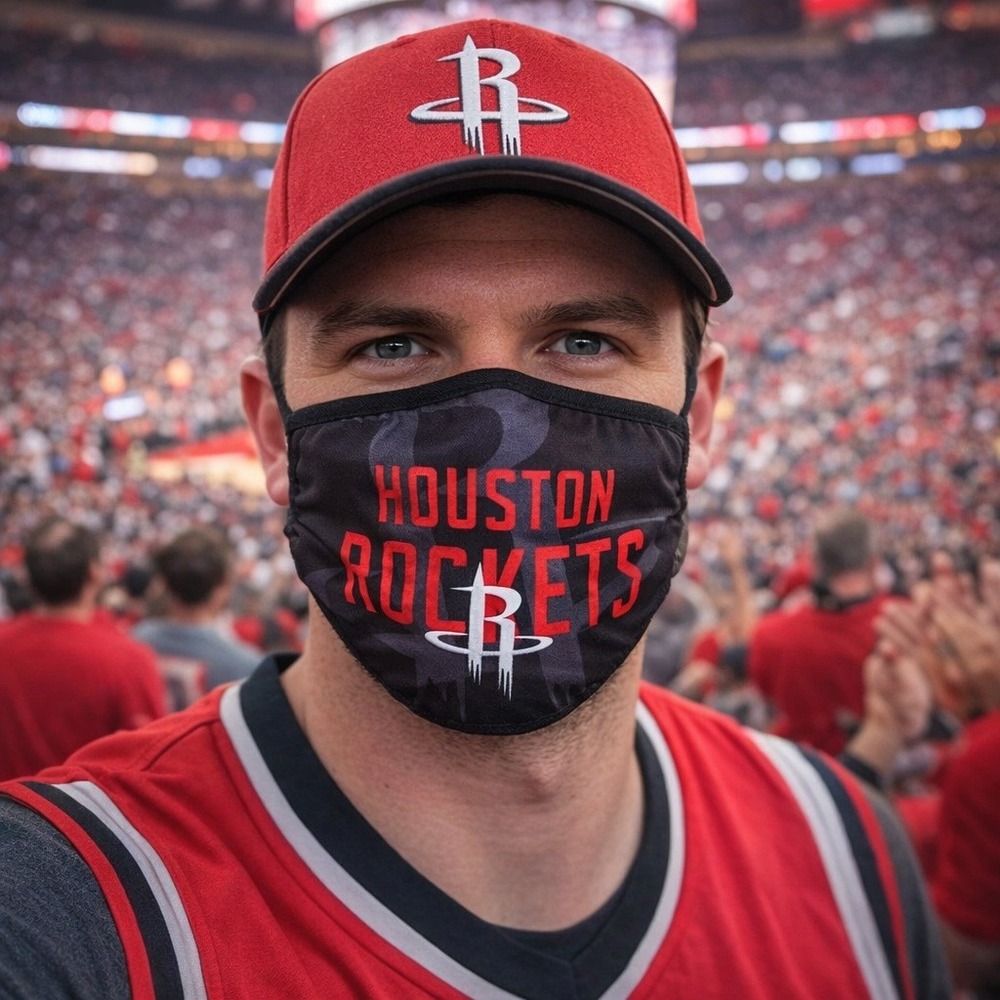 Face Mask (3) "Houston Rockets" Ultra Game - Picture 2 of 4